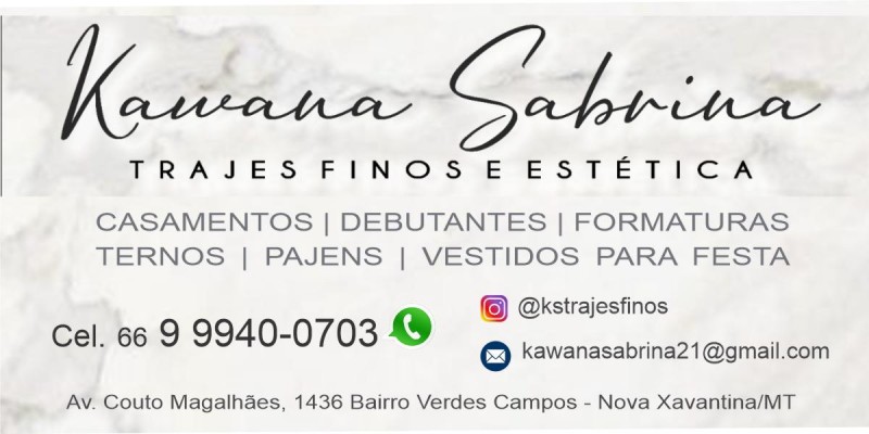 KAWANA TRAJES FINOS